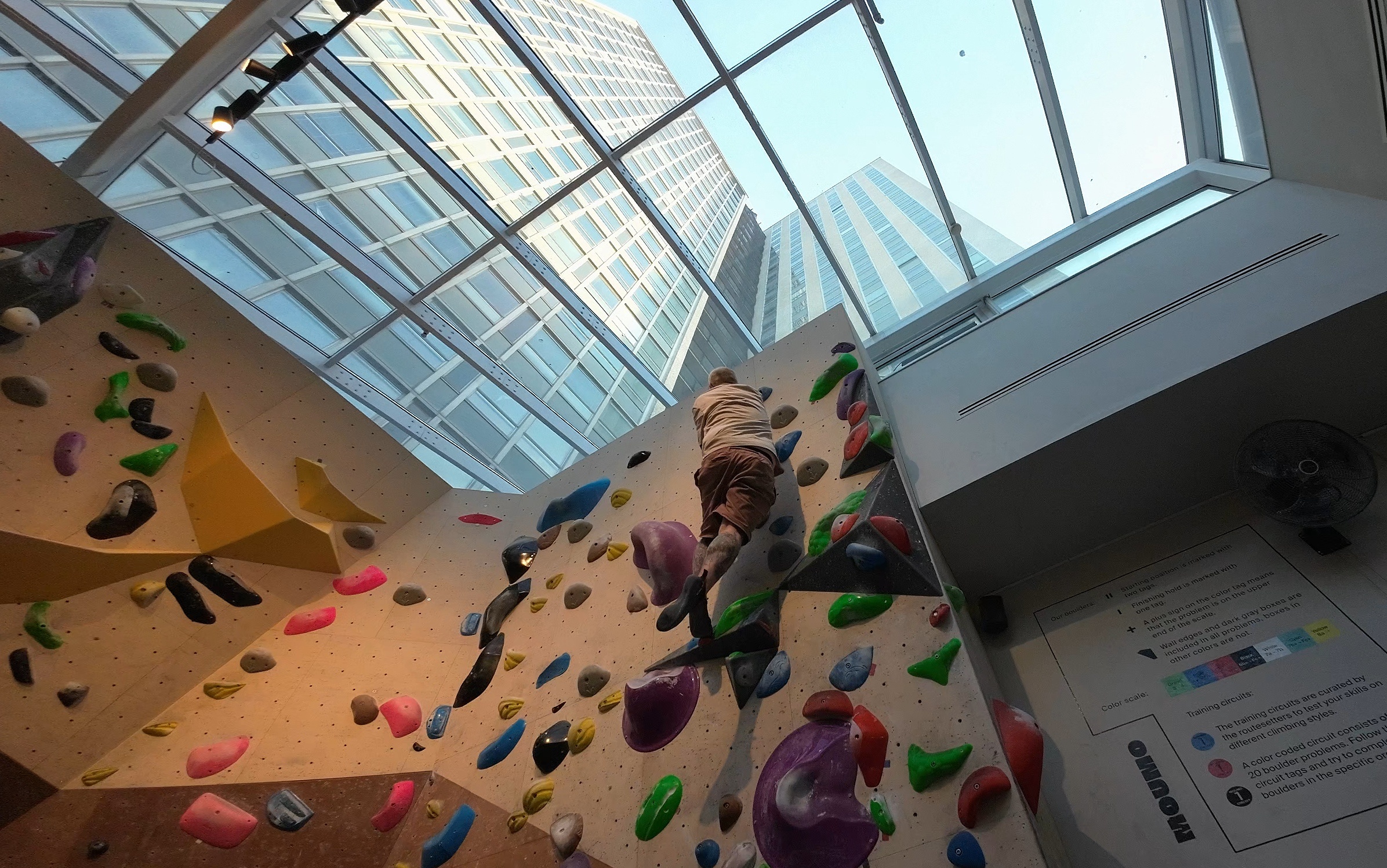 Moumo klätterhall på Södermalm